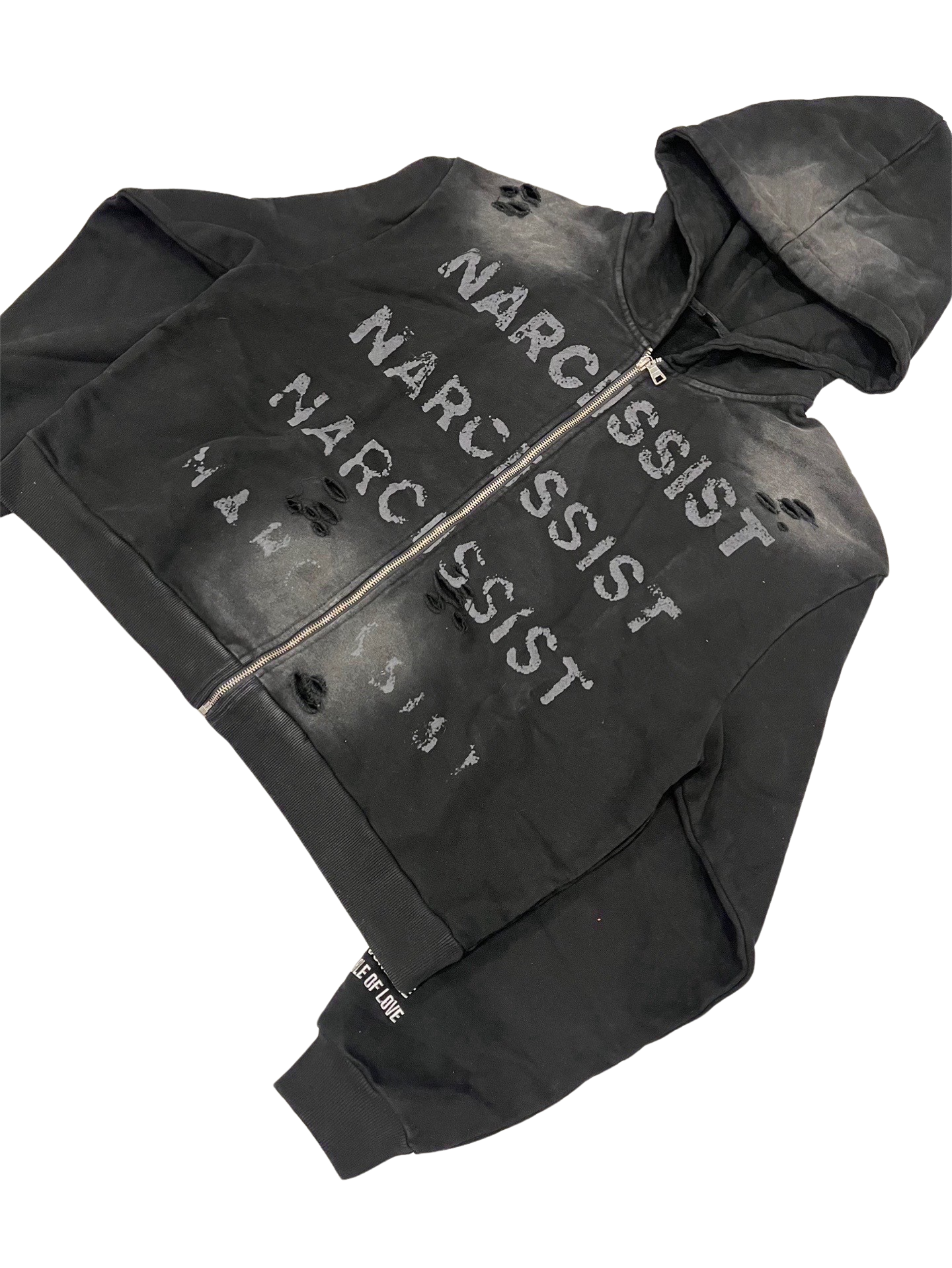 "NARCISSIST" ZIP UP